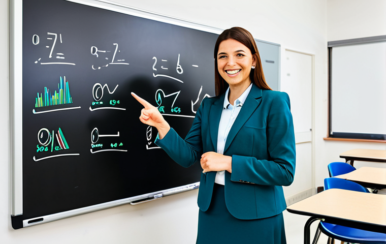 **
"A fully clothed female teacher in her late 20s, wearing a modest professional blazer and skirt, standing in a bright, modern classroom. She is smiling warmly and pointing to a digital whiteboard displaying a colorful, age-appropriate science lesson. Safe for work, appropriate content, perfect anatomy, natural proportions, well-formed hands, proper finger count, professional photography, high quality, family-friendly, professional dress."
**