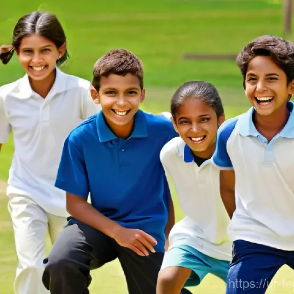 홈스쿨링에서의 사회성 발달 방법 - **Homeschoolers' Cricket Match: Teamwork and Friendship**
    A vibrant, dynamic scene of a diverse ...