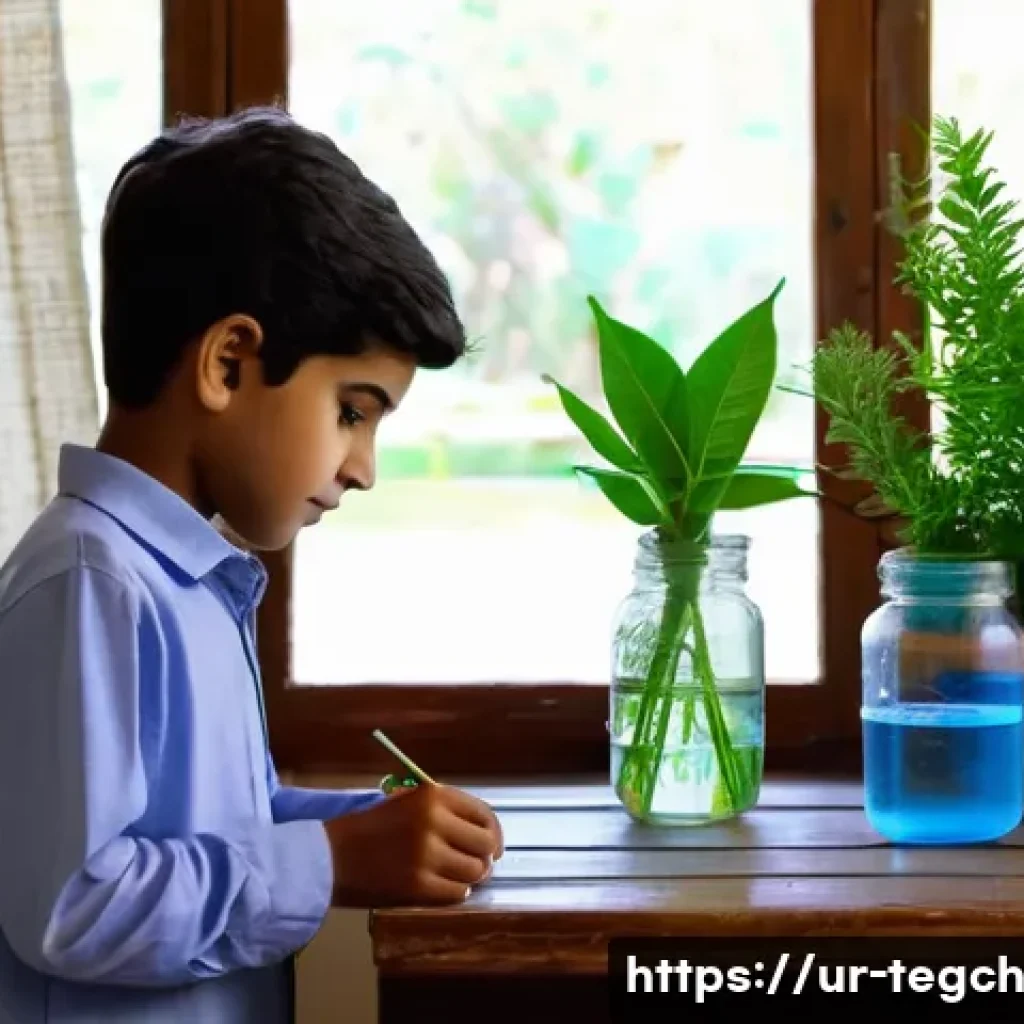 다양한 학습 도구를 활용한 홈스쿨링 - A cozy, well-lit homeschooling room in a traditional Pakistani household, with a calm atmosphere and...